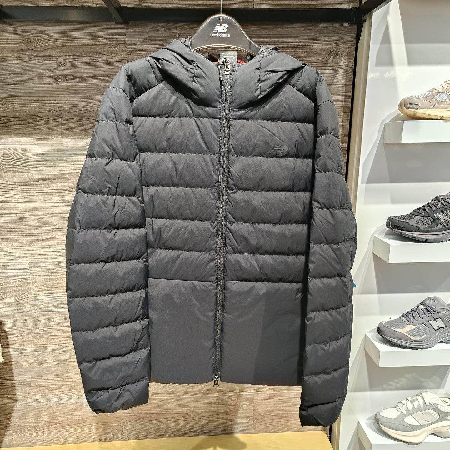 New Balance NB25冬男连帽轻薄保暖羽绒服宽松运动外套NPF43181