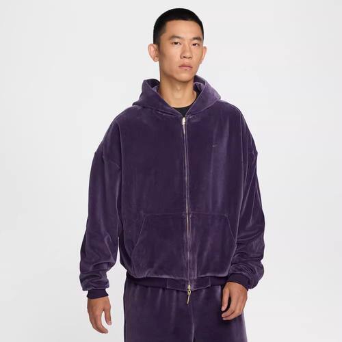 NIKE/詹姆斯男宽松篮球连帽衫春季新款透气仿丝绒IM0636-525