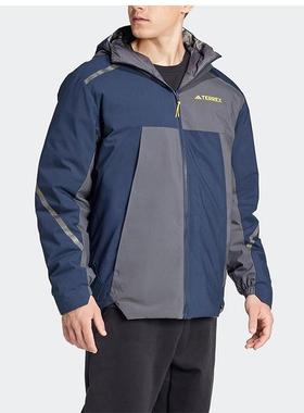 阿迪达斯Terrex男子新款国家地理双面穿运动羽绒服IX7952  7953