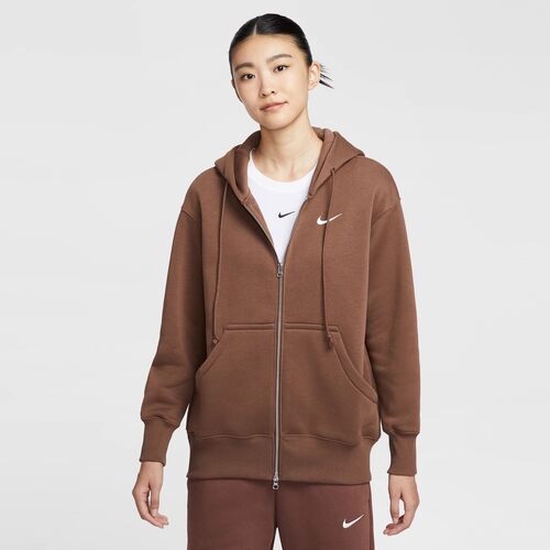 Nike/耐克女子宽松卫衣加绒连帽衫冬季款运动外套夹克DQ5759-265