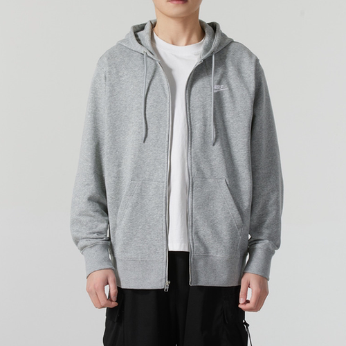 NIKE/耐克男连帽衫新款休闲刺绣卫衣宽松开衫外套夹克FN3885-063