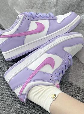 耐克女鞋新款紫色透气轻便运动鞋时尚休闲鞋防滑耐磨板鞋HQ1185