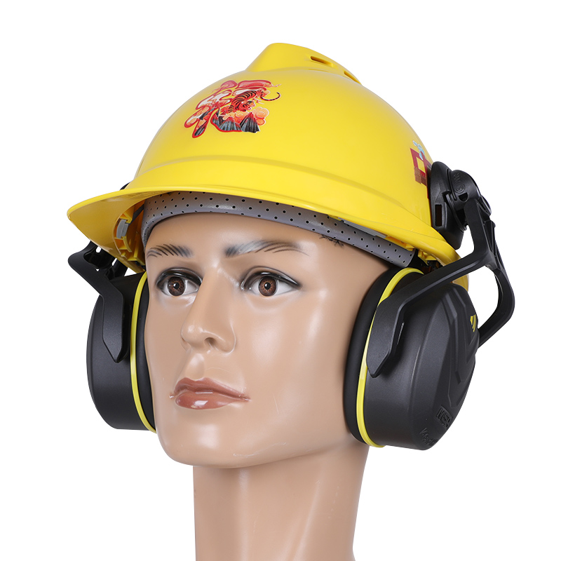 梅思安挂中频Type14安全帽式防护耳罩NRR27dB SNR32dB可调节收纳-封面