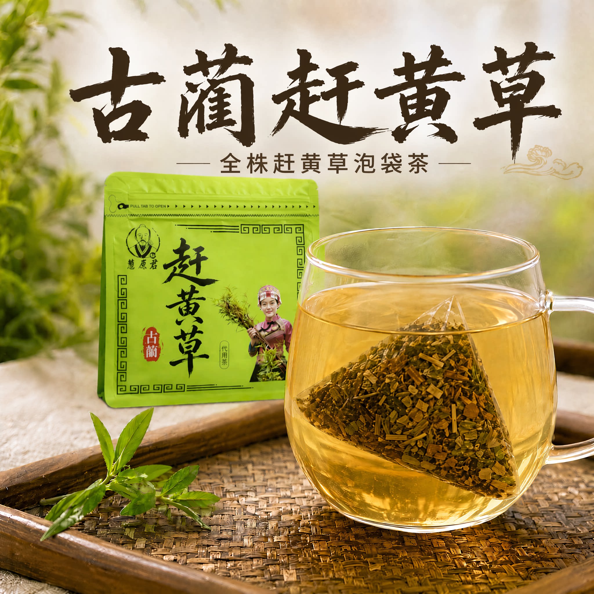 古蔺直发全株赶黄草茶正品