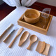 日式 芳疗馆面膜碗硅胶刷DIY家用美容院 SPA木质竹木护肤工具套装