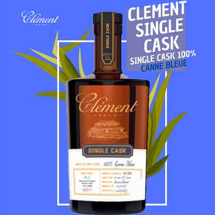 Single Rhum Clément 摩卡 500ml 单桶蓝甘蔗朗姆酒 Cask 克莱蒙