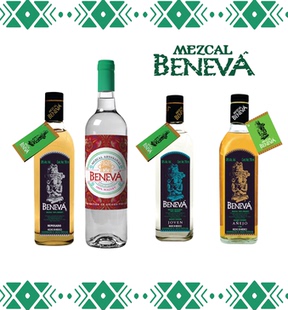 墨西哥750ml 百妮薇陈酿龙舌兰酒 38%vol Mezcal Beneva 银 可选