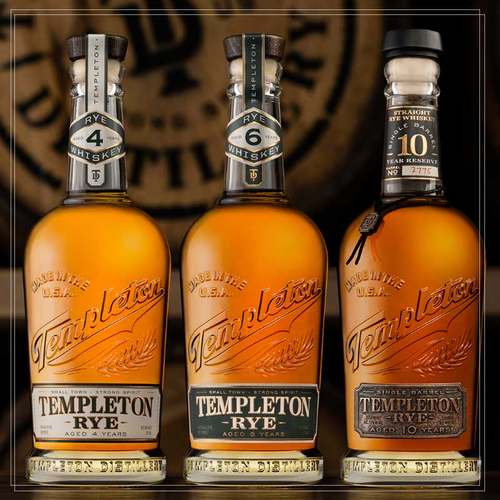 坦普顿750ml40黑麦威士忌新品