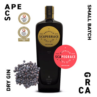 送汤力水 浪侠小批量植物干金酒 GIN 新西兰 金SCAPEGRACE 57%vol