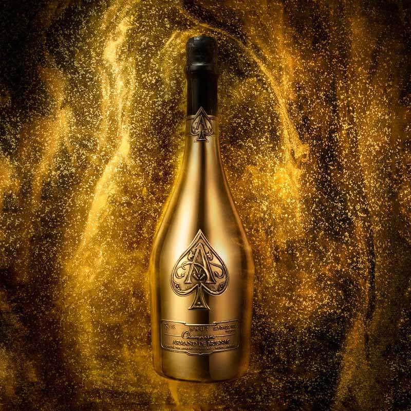 黑桃A黄金瓶香槟起泡葡萄酒 婚礼 Armand de Brignac Champagne