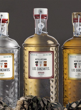 墨西哥进口洋酒Los Danzantes Mezcal德桑特斯龙舌兰系列白金陈年