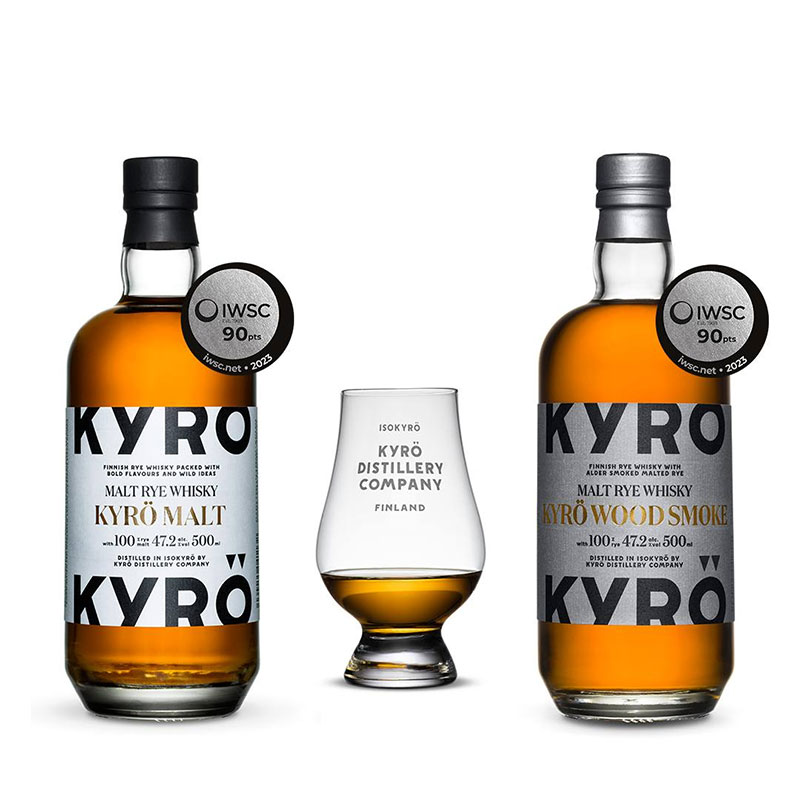 岚博威士忌系列Kyro Malt Whisky 芬兰纯黑麦威士忌 原装进口包邮