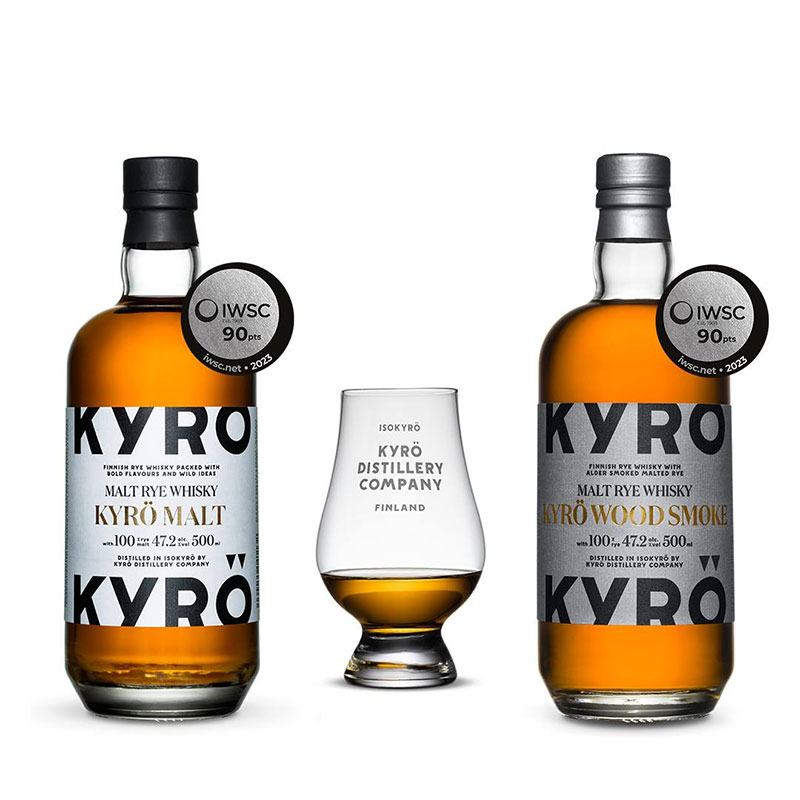 岚博威士忌系列Kyro Malt Whisky芬兰纯黑麦威士忌原装进口包邮-封面