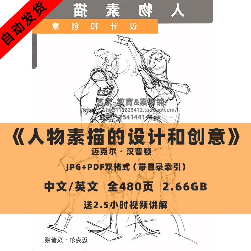 人物素描结构人体参考素材设计和创意技巧骨骼肌肉绘画基础图片集