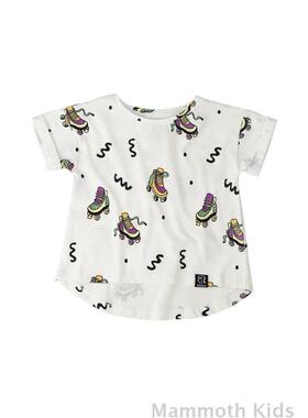 清仓波兰潮牌 Kukukid 滑轮鞋儿童（成人）短袖T恤 2款入