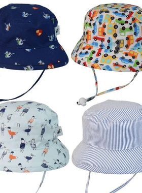 Made in Canada 加拿大制 UPF50+ 儿童防晒帽太阳帽小帽檐 野营帽