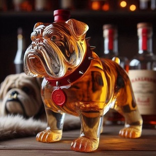 跨境新品动物威士忌酒瓶摆件Dog Whiskey Bottle狗威士忌酒瓶