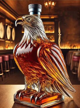 跨境安全包装Eagle Whiskey Bottle 雄鹰造型威士忌酒瓶