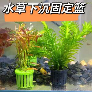 家用鱼缸水草定植篮水草泥沉底固定器造景装饰固根神器