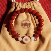 北京潘家园南红玛瑙手串福牌手链法物处正品 代请太岁香灰琉璃手串