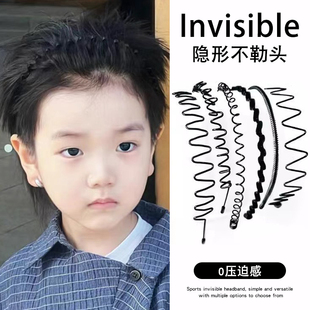 波浪头箍儿童发箍男童隐形发卡碎发男孩短发过渡神器头饰宝宝发带