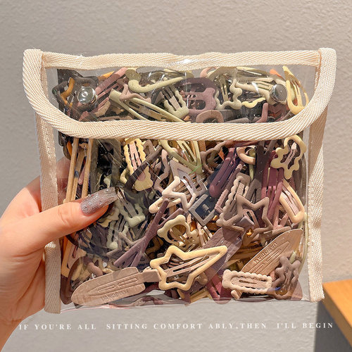 儿童发夹侧边刘海夹子女童后脑勺头饰鸭嘴夹女孩碎发bb夹发卡边夹