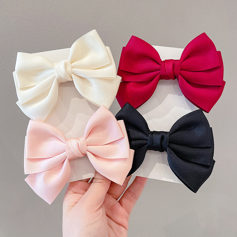 蝴蝶结发夹女儿童网红大号超仙发卡小女孩后脑勺鲨鱼夹子公主头饰