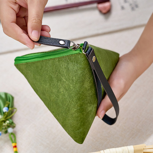 粽子包装皮袋端午手提袋空盒