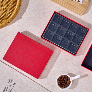 12颗费罗列手工巧克力礼盒包装硬盒diy纸盒定制高端礼品盒空盒