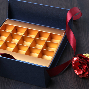 15格巧克力费罗列包装盒对开门包装盒手工生巧克力礼盒烘焙定做