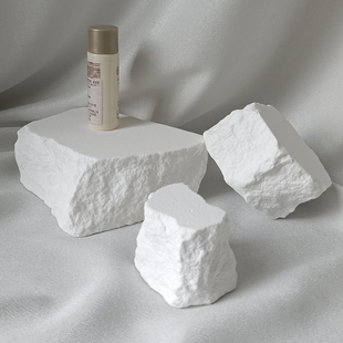 石膏石头拍照装饰道具桌面网红摆件饰品静物产品摄影背景主图石块