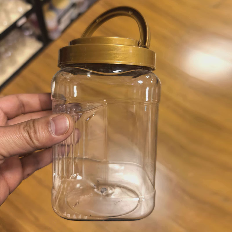 整箱包邮750mlPET塑料方形手抓瓶 食品级密封收纳罐 手提盖塑料瓶,橡塑材料及制品,塑料桶/塑料瓶/塑料罐,淘宝优惠券,粉丝福利购,淘宝优惠卷