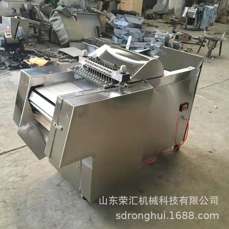 全自动多功能剁块机商用鸡鸭鹅牛羊肉切块机猪羊排冷冻肉带骨剁块