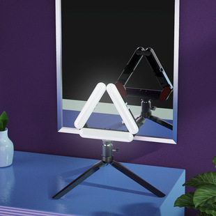 过年不打烊手机直播折叠补光灯主播美颜自拍LED环形灯桌面式 插电