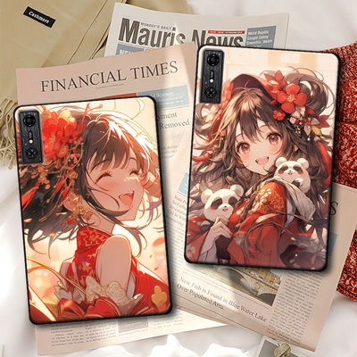 适用努比亚红魔电竞平板3Pro保护套10.9软壳3D探索版努比亚Pro定制国潮古风卡通女孩ins风轻薄单面无盖简约