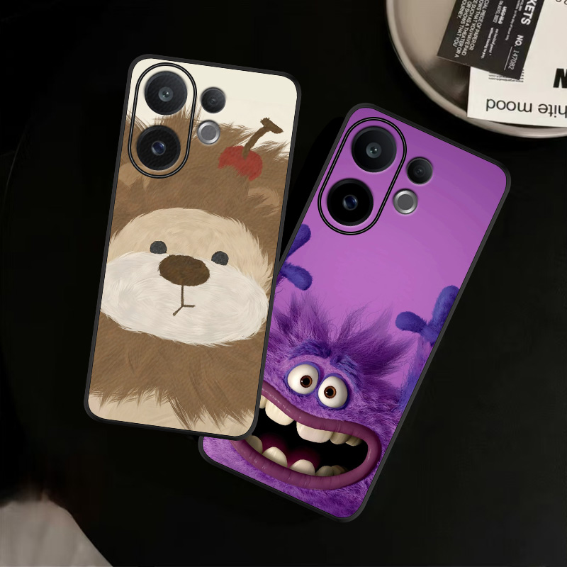 适用vivoS30ProMini手机壳皮纹S20Pro保护套S19可爱卡通狮子轻奢爆款潮创意男女定制ins风