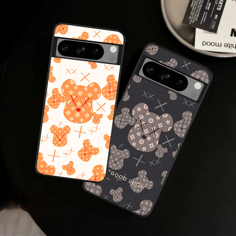 适用Google谷歌Pixel10ProXL手机壳皮纹7A彩绘9保护套6Pro卡通个性米老鼠轻奢爆款潮创意男女定制ins风