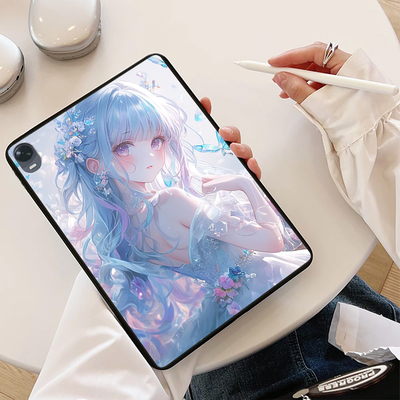 适用OPPOPad4Pro平板保护套Air2软壳Pad2定制3Pro轻薄Pad5动漫SE日系二次元女卡通潮简约单面无盖后壳