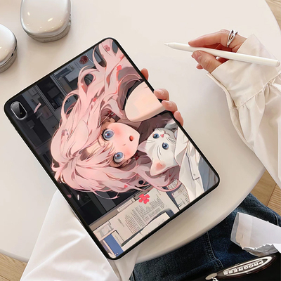 适用联想小新GT平板保护套Padplus软壳12.7定制11.5轻薄PadPro个性日系动漫二次元卡通猫咪女ins风单面无盖