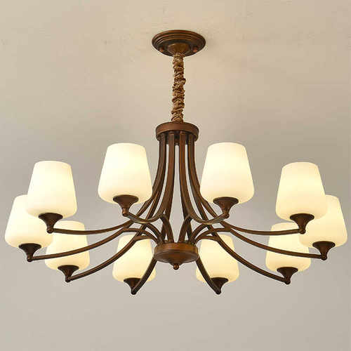 美式中古风吊灯客厅复古简约