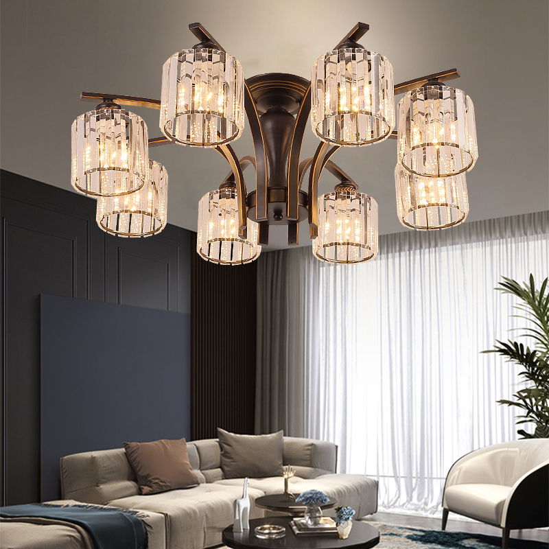 简约吊灯水晶吸顶灯创意卧室灯