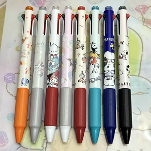 Pentel派通Feel双色限定中油笔史努比维尼三丽鸥姆明米奇亚美笔