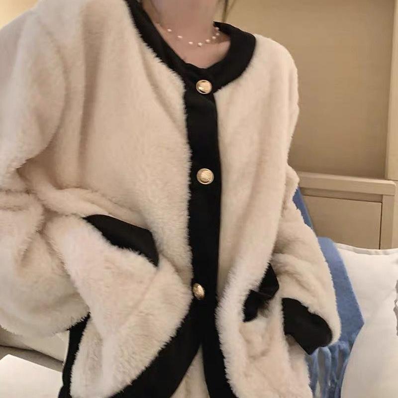 2024新款秋冬珊瑚绒睡衣女