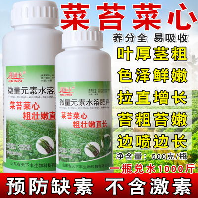 菜苔菜心粗壮嫩直长菜心增粗嫩直拉长专用叶面肥早喷早绿催芽催苔