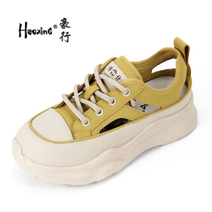豪行夏季新款25291302包头厚底凉鞋透气防滑运动休闲鞋轻便女凉鞋