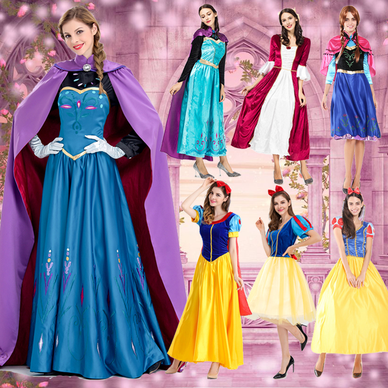 新款成人白雪公主舞台演出衣服