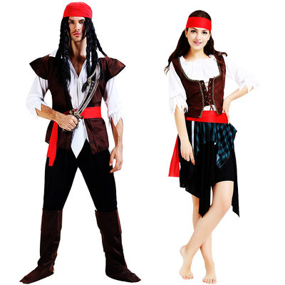 Pirate Costumes新款万圣节角色扮演服 海盗装 加勒比海盗服装