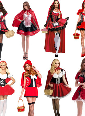 ds演出服圣诞节舞台服装女巫小红帽cosplay服蓬蓬公主裙夜场patay