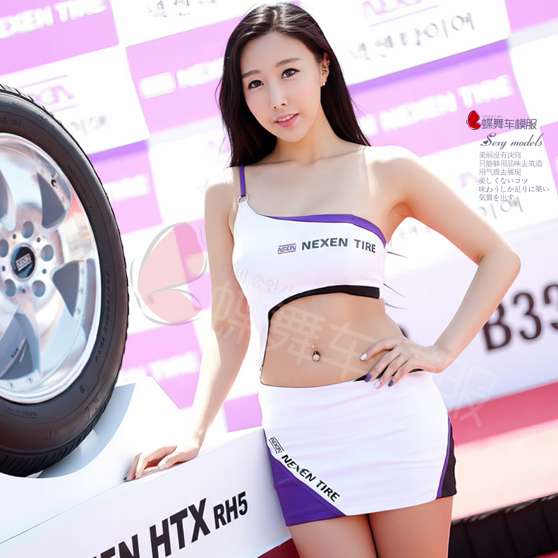 蝶舞性感车模服装车展模特服装赛车女郎机车服活动摄影改装车服装