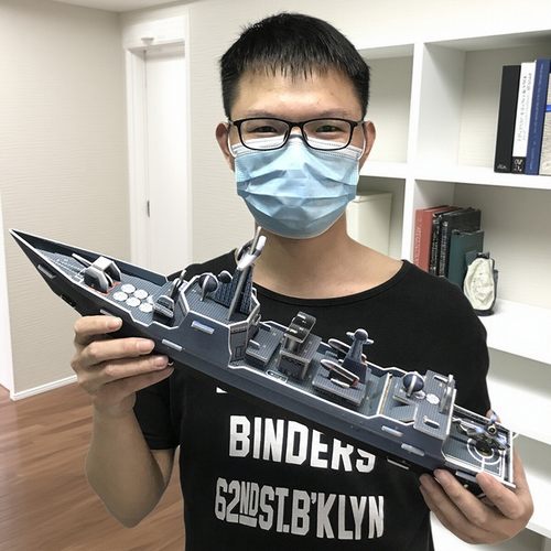 爱尚拼加大飞机航母科教益智拼图
